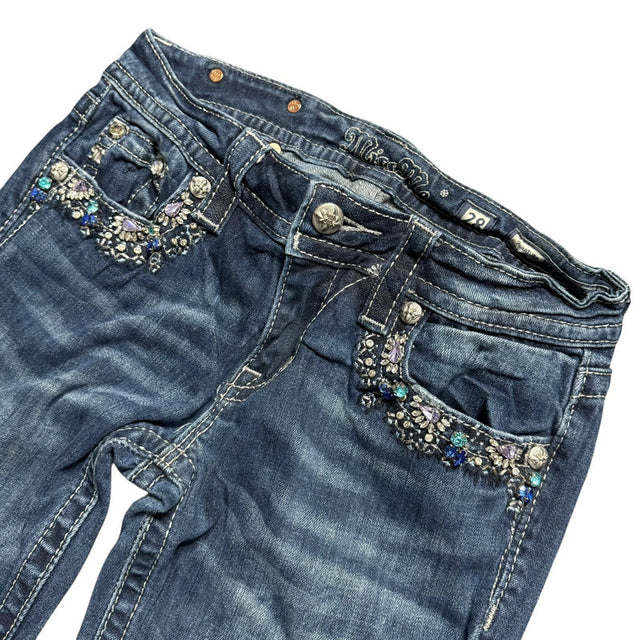 miss me straight/slim stretch lowwaist designer women jeans (w28)