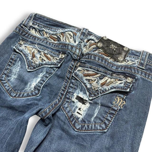 miss me straight/slim stretched lowwaist designer women jeans (w30)