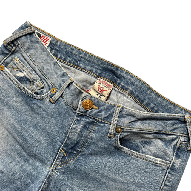 True Religion flared/bootcut low waist women designer jeans(w31)