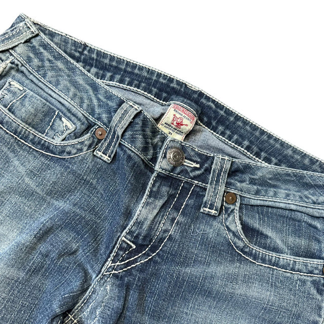True Religion baggy/straight leg unisex Women Jeans(w31)