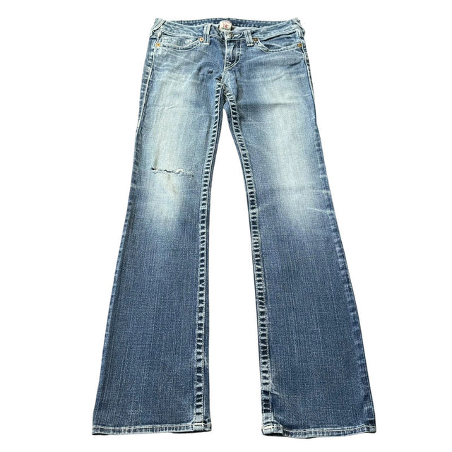 True Religion baggy/straight leg unisex Women Jeans(w31)