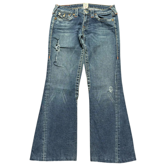 True Religion flared/bootcut low waist women designer jeans(w30)