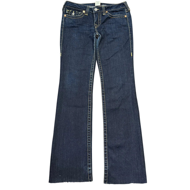 True Religion straight leg low waist women designer jeans(w30)