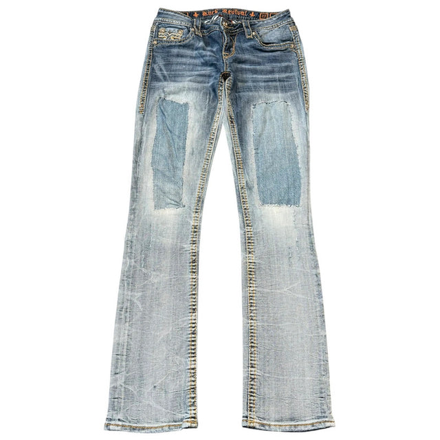 Rock Revival Straight leg low waist women designer jeans(w27)