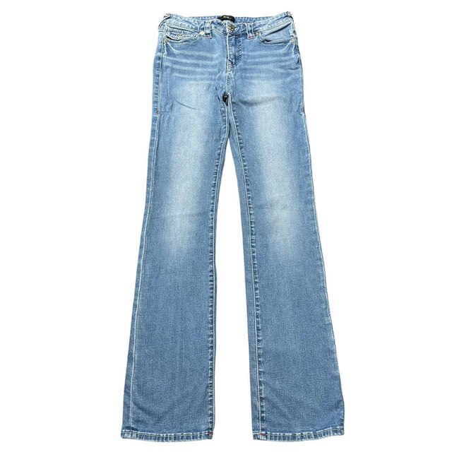 True Religion straight mid waist women designer jeans(w27)