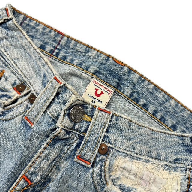 True religion flared/bootcut low waist women designer jeans(w25)