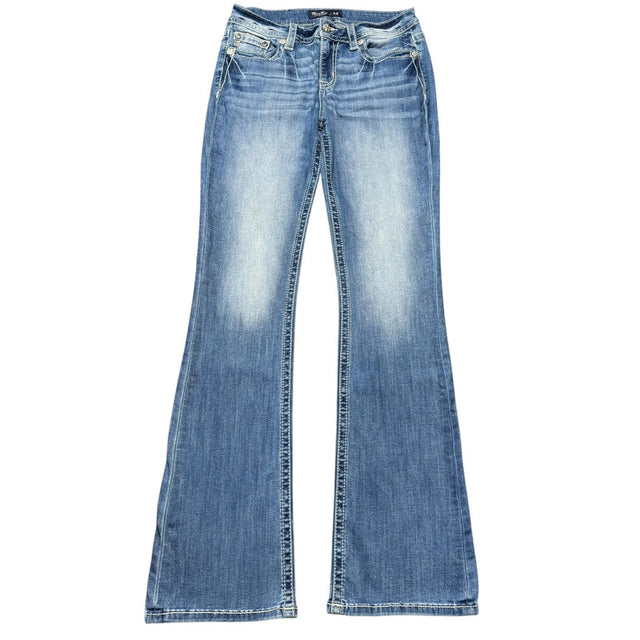 Miss me flared/bootcut low waist women designer jeans(w29)