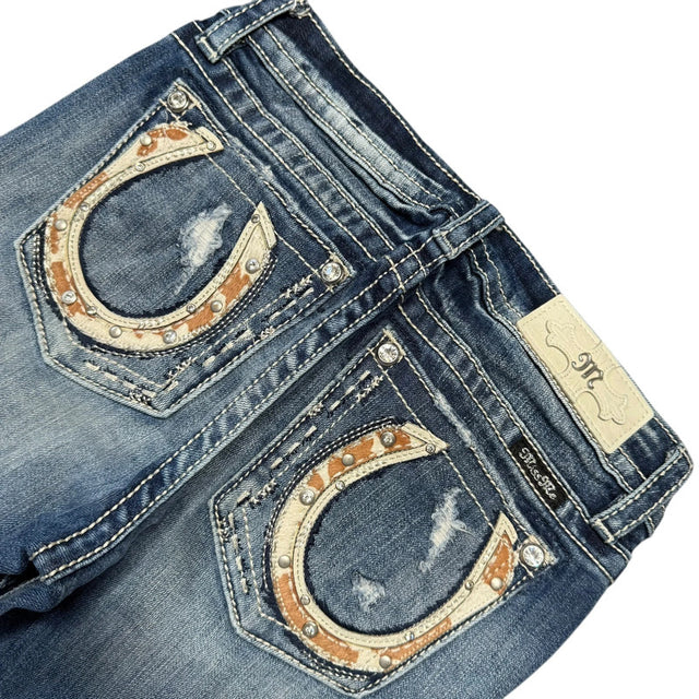 Miss me flared/bootcut low waist women designer jeans(w27)