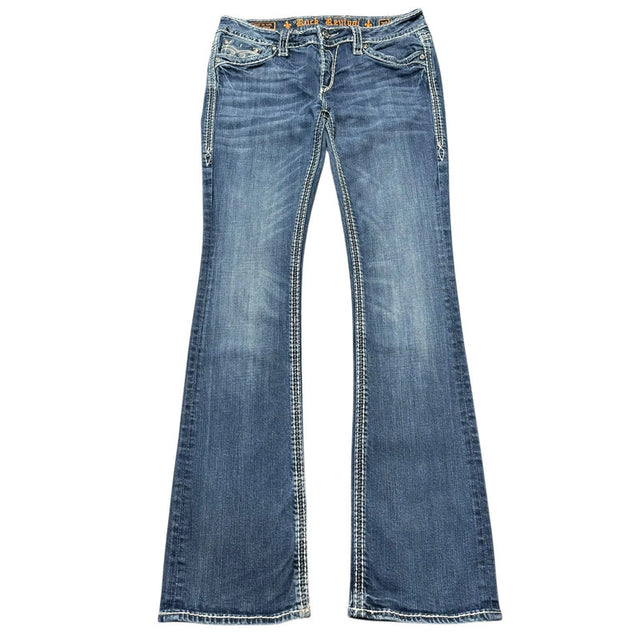 Rock Revival flared/bootcut low waist women designer jeans(w30)