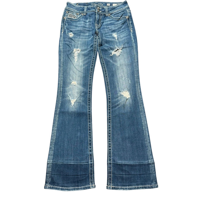 Miss me flared/bootcut low waist women designer jeans(w30)