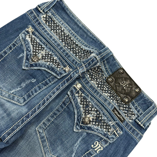 Miss me flared/bootcut low waist women designer jeans(w30)