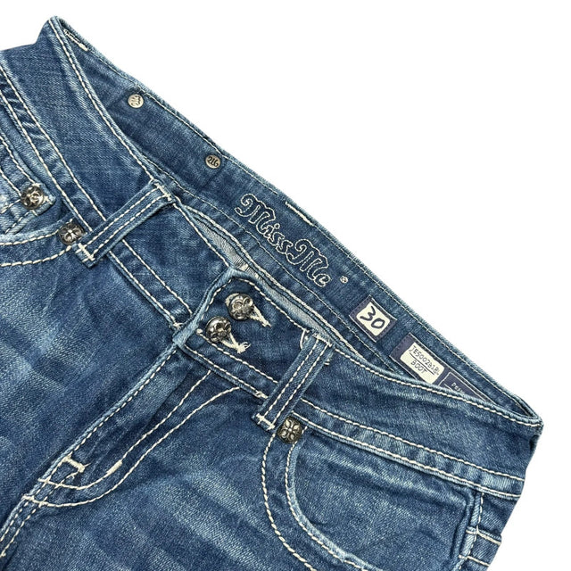 Miss me flared/bootcut low waist women designer jeans(w30)
