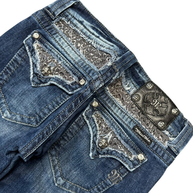 Miss me flared/bootcut low waist women designer Jeans(w27)