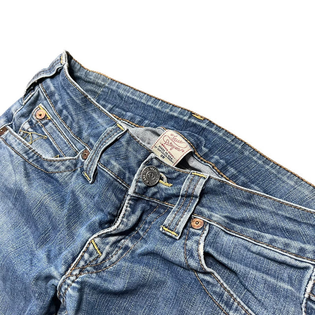 True Religion straight leg low waist women designer jeans(w28)