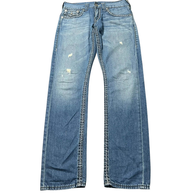True Religion straight/slim mid Rise women designer jeans(w29)
