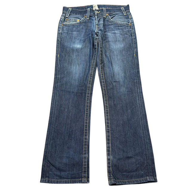 True Religion mid waist straight leg women designer jeans(w29)