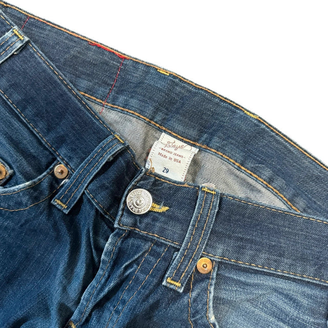 True Religion mid waist straight leg women designer jeans(w29)