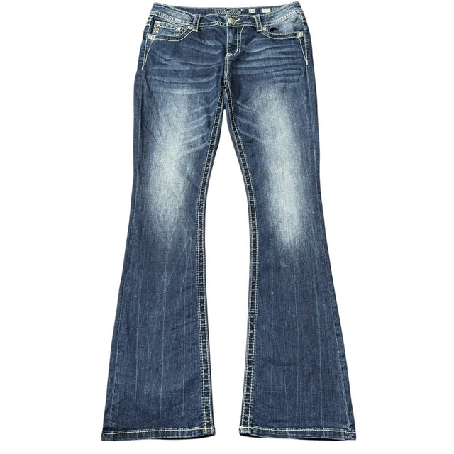 Miss me flared/bootcut mid waist women designer jeans(w30)