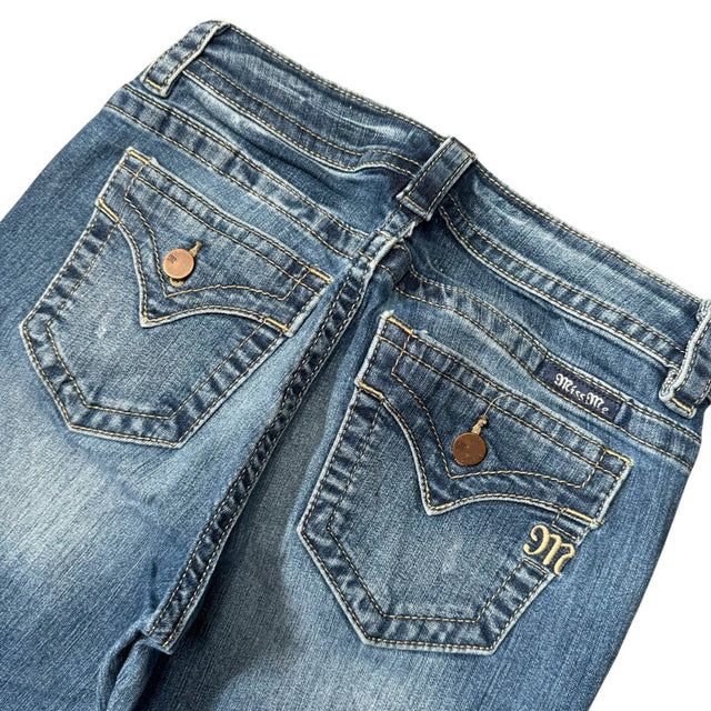 Miss me flared/bootcut low waist women designer jeans(w27)
