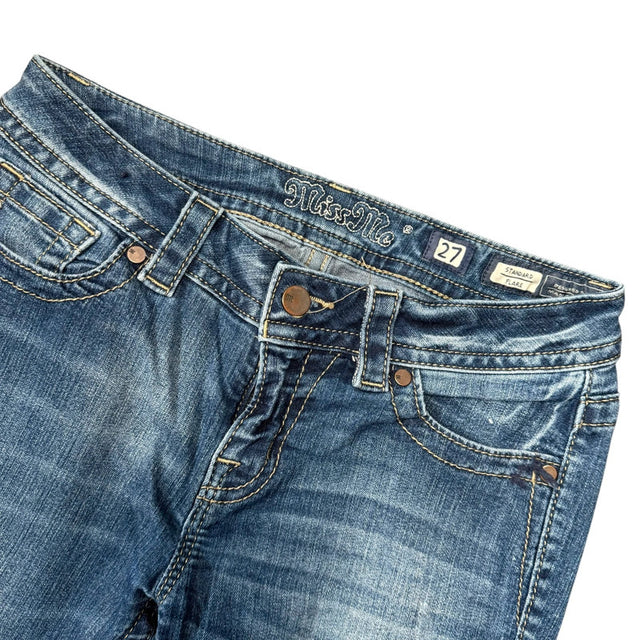 Miss me flared/bootcut low waist women designer jeans(w27)