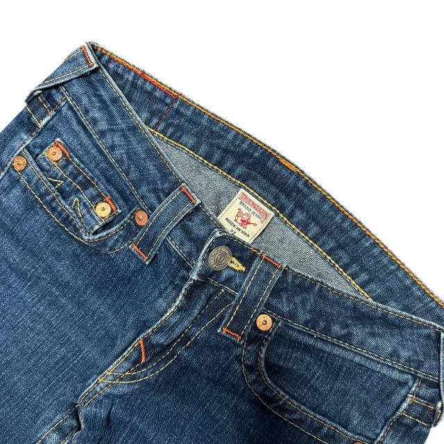 True Religion straight leg low waist women designer jeans(w27)