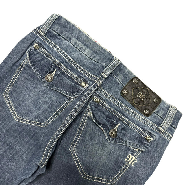 Miss flared/bootcut low waist women designer jeans(w28)