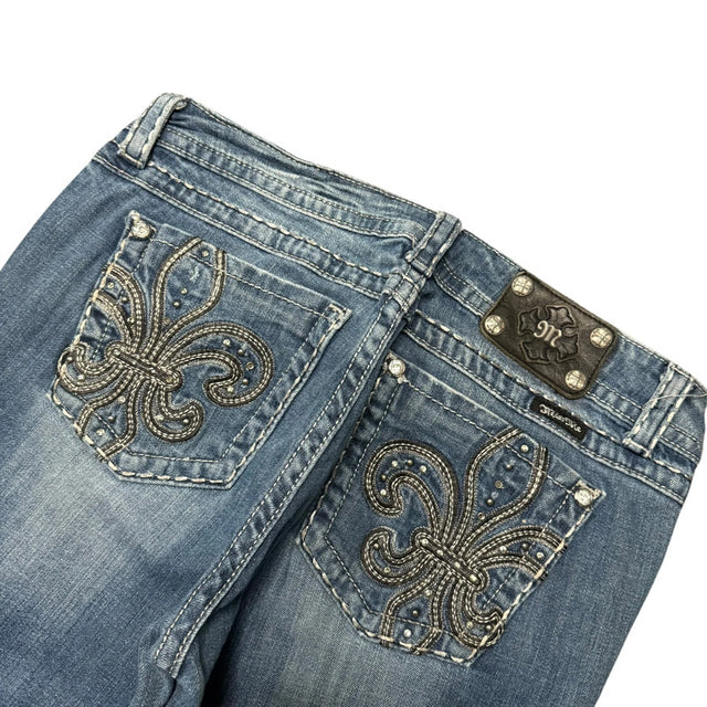 Miss me flared/bootcut mid waist women designer jeans(w32)