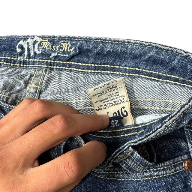 Miss me straight leg low Rise women designer jeans(w26)