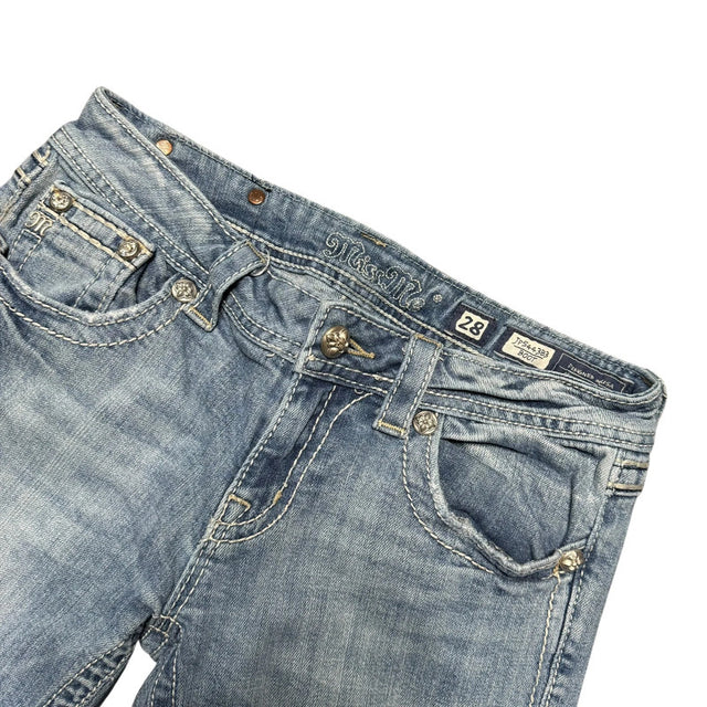 Miss me flared/bootcut low waist women designer jeans(w28)