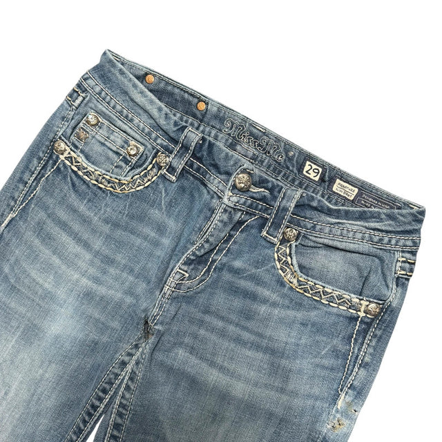 Miss me flared/bootcut low waist women designer jeans(w29)