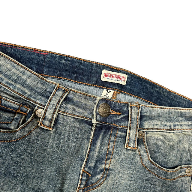True Religion flared/bootcut women designer low waist carpenter Jeans(w26)