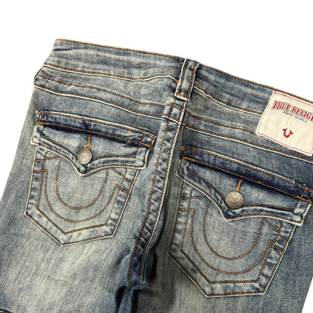 True Religion flared/bootcut women designer low waist carpenter Jeans(w26)