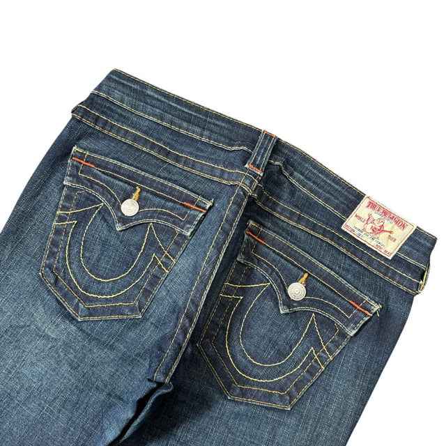 True Religion flared/bootcut low waist women designer jeans(w31)