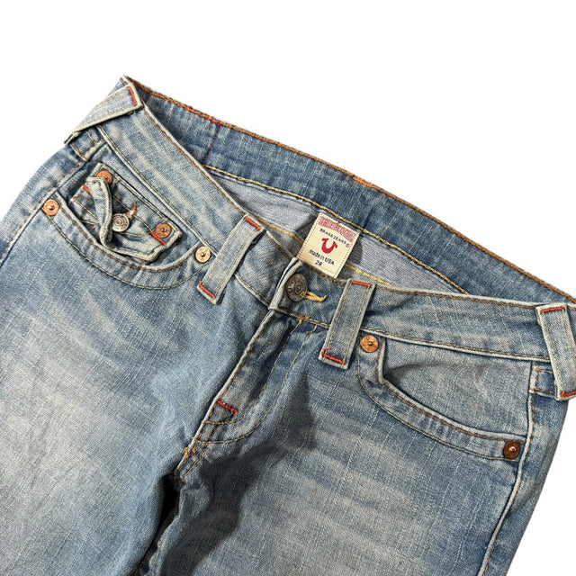 True Religion Straight leg low waist women designer jeans(w28)