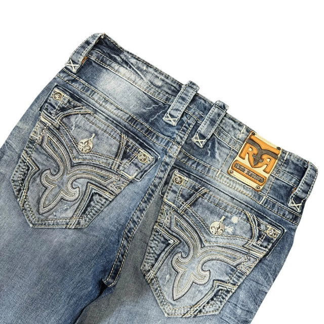 Rock Revival straight/boot unisex designer jeans(w31)