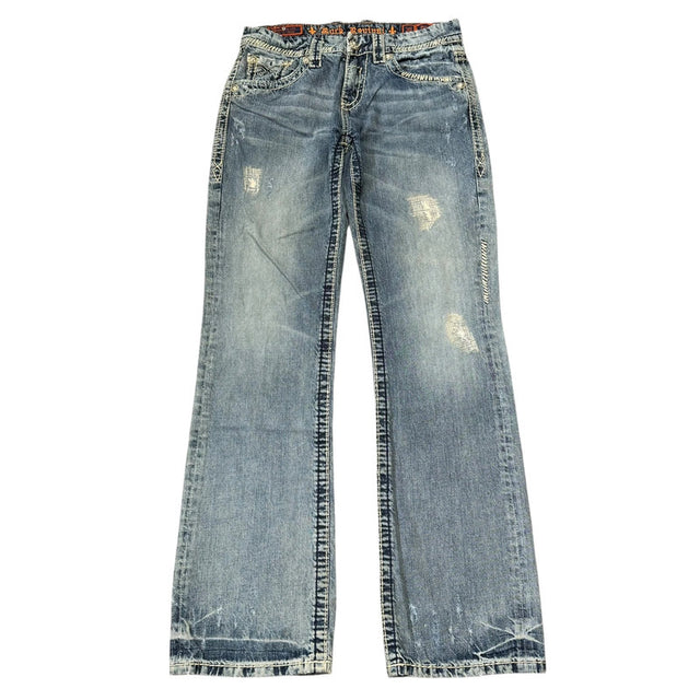 Rock Revival straight leg unisex designer jeans(w30)