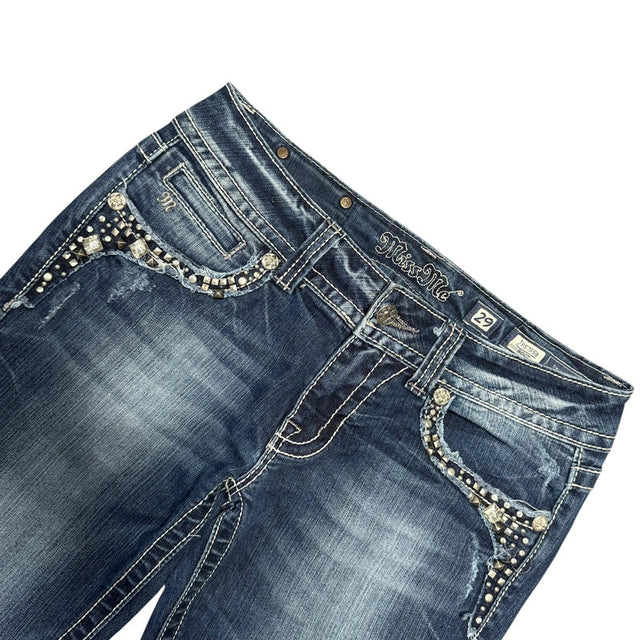 Miss me flared/bootcut low waist women designer jeans(w29)