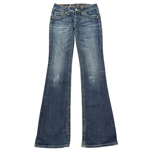 Rock Revival flared/bootcut low waist women designer jeans(w26)