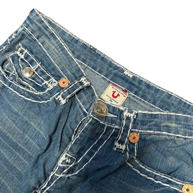 True Religion straight leg low waist women designer Jeans(w28)