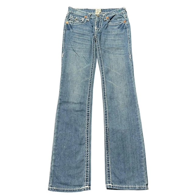 True Religion straight leg low waist women designer Jeans(w28)