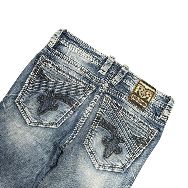 Rock Revival straight leg unisex designer Jeans(w32)