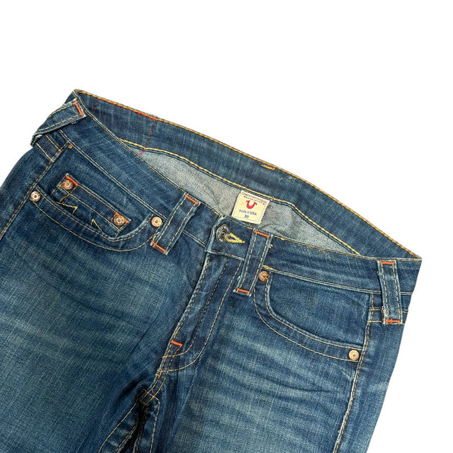 True Religion flared/bootcut low Rise women designer Jeans(w30)