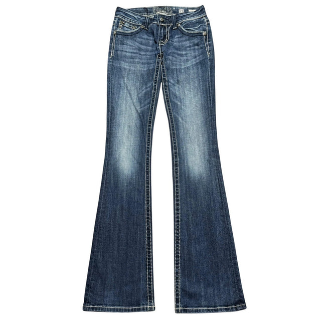 Miss me flared/bootcut low waist women designer jeans(w25)
