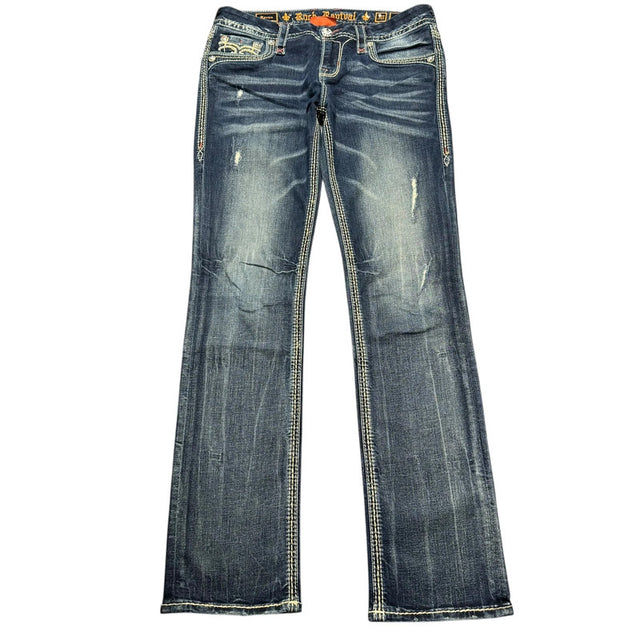 Rock Revival Straight leg women designer jeans(w30)