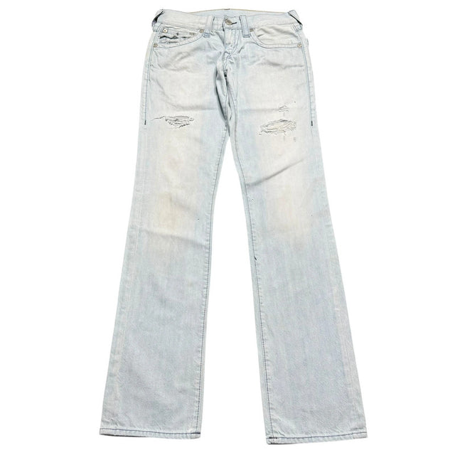 True Religion straight leg low waist women designer jeans(w28)