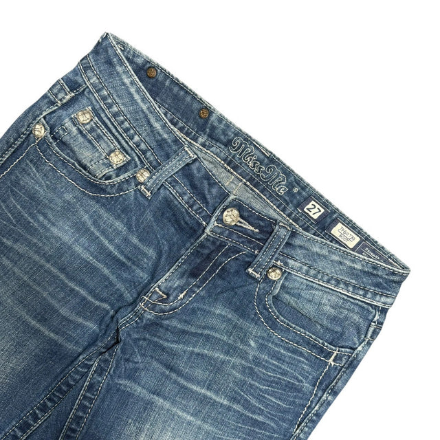 Miss me flared/bootcut low waist women designer jeans(w27)