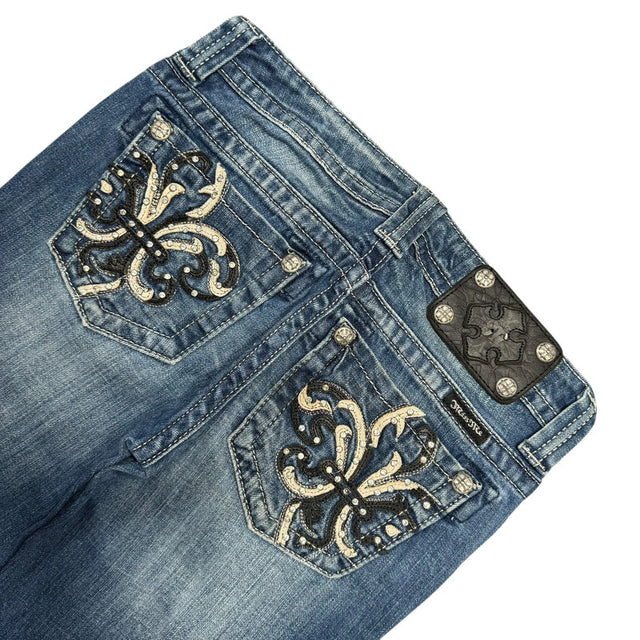 Miss me flared/bootcut low waist women designer jeans(w27)
