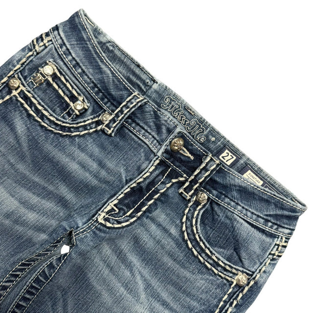 Miss me low waist designer women skinny jeans(w27)
