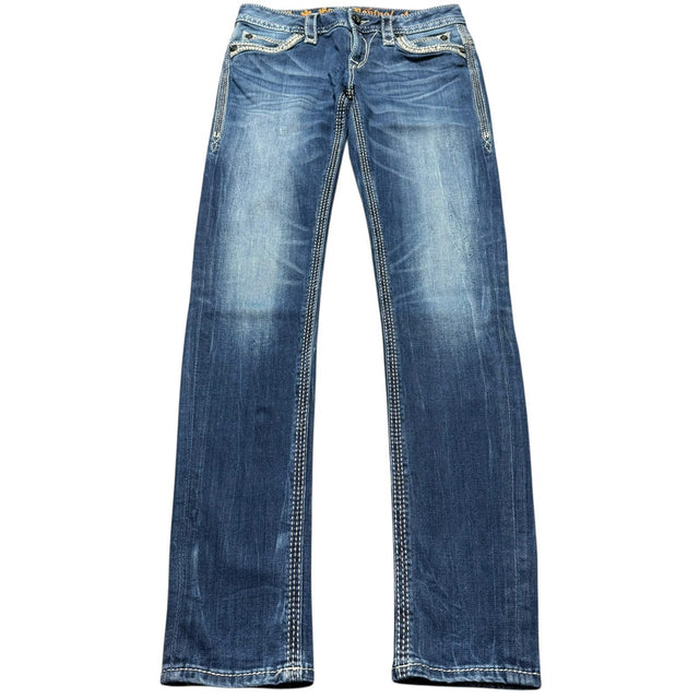 Rock revival kow waist designer women skinny jeans(w26)