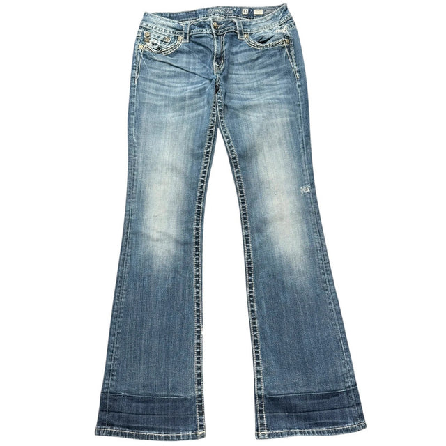 Miss me flared/bootcut low waist women designer jeans(w32)